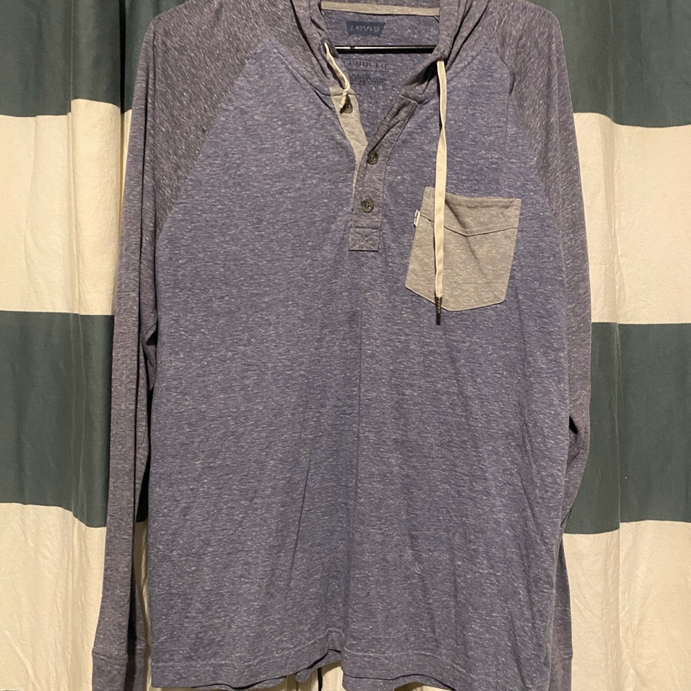 Levi's Blue and Gray Lightweight Shirt Jacket
